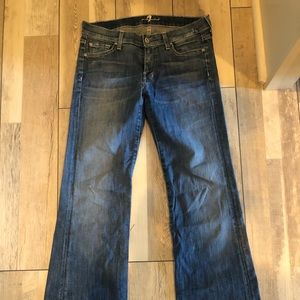 7 For all Mankind stretch flare jeans